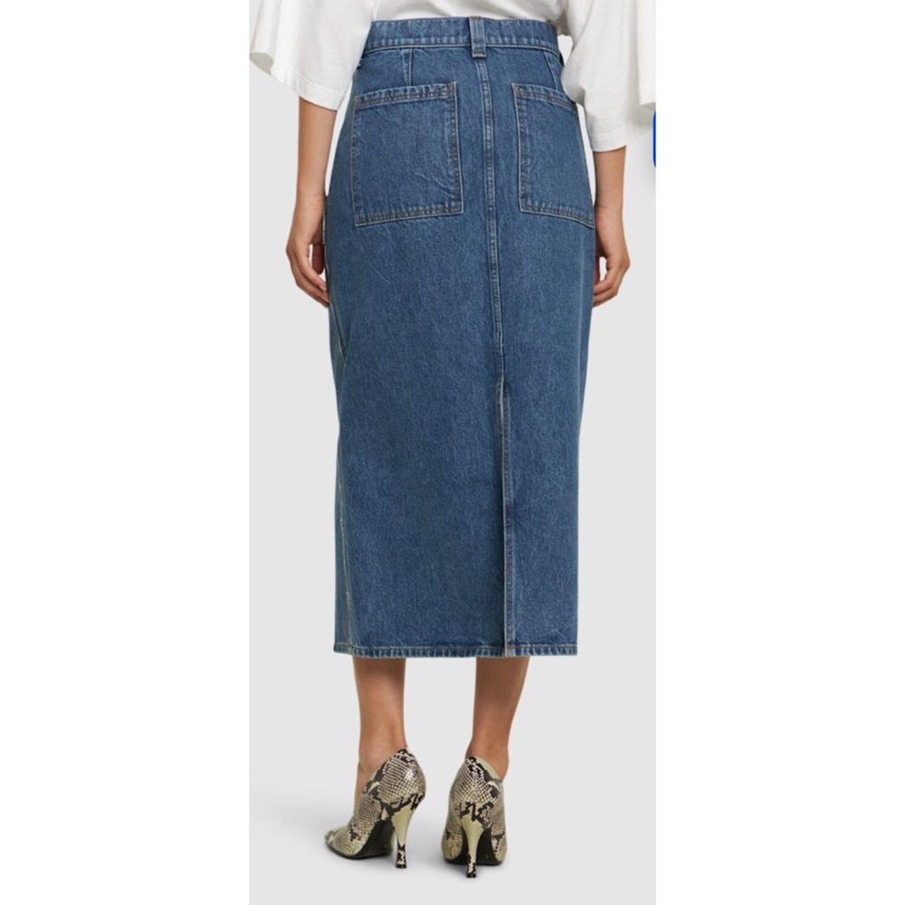 Khaite Genevieve Denim Midi Skirt - Picture 5 of 10